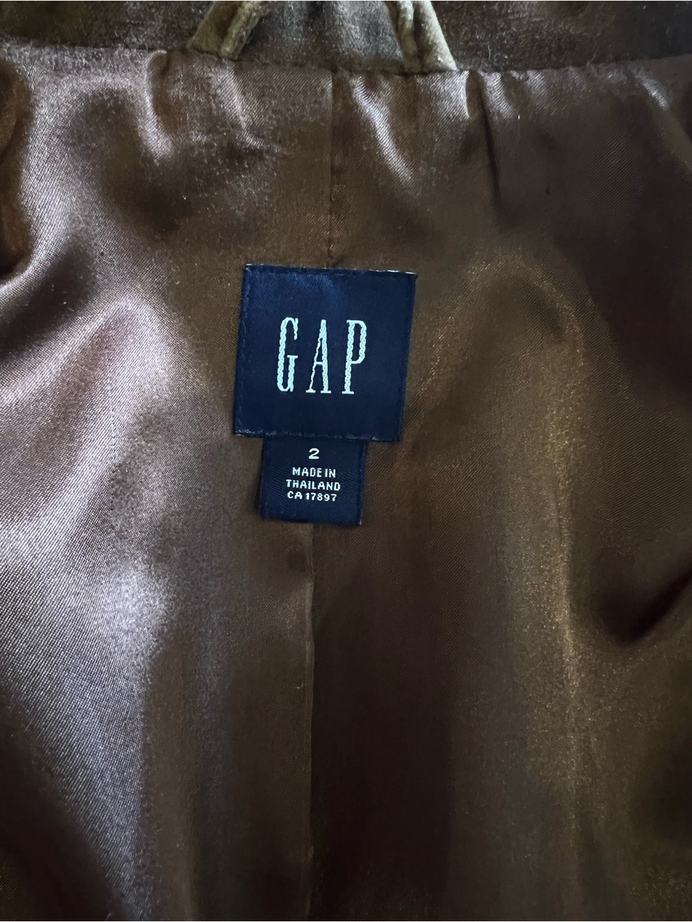 Brown Velvet Fitted Peplum‎ Blazer Dark Academia Victoriana Old Money GAP Sz 2 - Picture 9 of 12